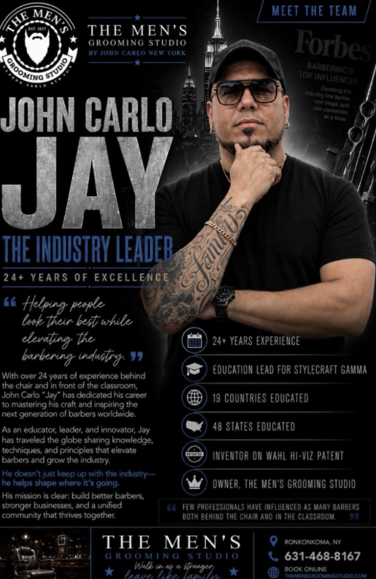 John Carlo Jay, industry leader and founder of John Carlo New York Signature Line